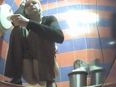 Two pissers tinkling in front of spy cam