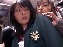 Horny Japanese chick Natsu Aoi, Yuu Shinoda, Ai Uehara in Awesome Getting Off/Onanii, Lesbian/Rezubian JAV movie