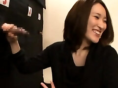 Glory hole handjob