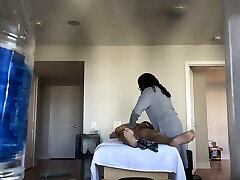 Legit Dark-hued RMT CAN'T Help Herself And Gives In To Asian Cock