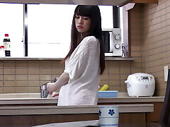 ASIAN Japanese PORN BABE Fellates A MASSIVE COCK THEN RIDES A