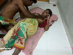 desi indian village telugu couple romance, ravaging on the floor