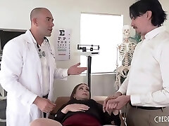 Hot Big-chested Blonde Cucks Her Hubby Because She Wants To Get Pregnant And Her Doc Offers To Help! - Laney Grey And Will Pounder
