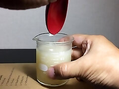 Semen in beaker Semen in beaker