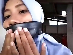 indonesian hijab damsel selfgagged indonesian hijab damsel selfgagged