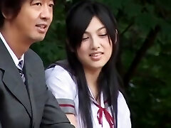 meilleurs fille japonaise saori hara incroyable collège/gakuseifuku, plein air de jav scène