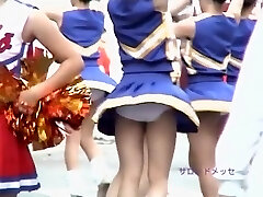 Impressive Asian cheerleader girls recorded on camera