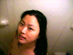 My wife in the shower