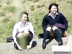 Careless girls under underpants