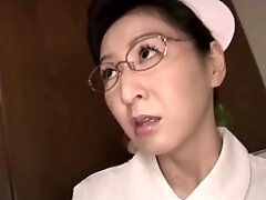 Horny 41-yr-old milf nurse on young cock