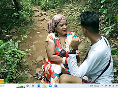 Indian hot XXX webseries sex! Desi Tribal girl humping with rich teenage boy!