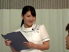 Wild knob railing by a stunning Japanese nurse on the hospital bed Wild knob railing by a stunning Japanese nurse on the hospital bed