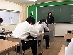 Nozomi Hazuki is a smoking hot teacher every guy luvs a pile