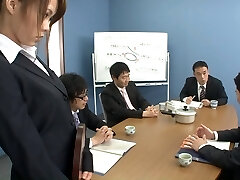 A beautiful wild secretary is very important to the company's team spirit A beautiful wild secretary is very important to the company's team spirit