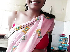 Priya Ko Kitchen me Khade-Khade Pela - Hindi Nailing While Making Dinner