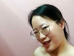 Super cute scorching horny Asian girl show body