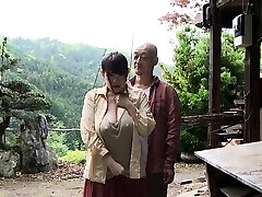 Aged man takes advantage of a big Titty Japanese woman