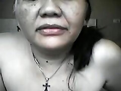 OLDER FILIPINA old LYLA G SHOWS OFF HER Disrobed BODY ON LIVECAM!