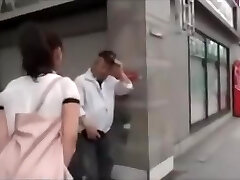Shy Japanese Daddy fucks with petite female.