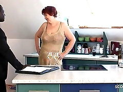 German Busty Mature Granny Seduced Black Man To Fuck