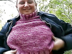 Sexy German Plus-size gets her asshole sprayed with jizm in POV