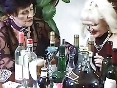 Two insane femmes from Germany pleasing each other after a game of cards