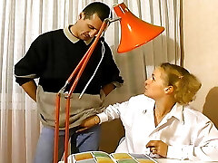 Blond teen from France gets smashed by two hard rods