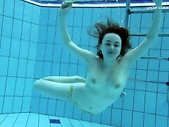 Big tits clean-shaved babe Lada Poleshuk underwater