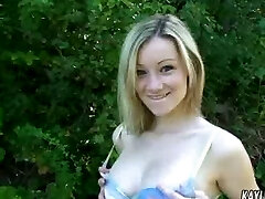 Nubile takes off her clothes in public