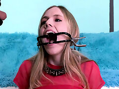 Nasty slut facefucked and peed on Nasty slut facefucked and peed on