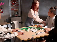 The husband was busy gamble while I was giving a sucky-sucky and boink to his friend - Chinese Wife Cheating