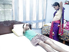 STEP MOTHER HARDCORE FUCK WITH 18+ Virgin YOUNG Stud ( HINDI AUDIO )