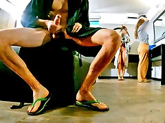 Combined RESTROOM ADVENTURE: 2nd part of the adventure, flashing cock to the two bitches and really huge cumshot Combined RESTROOM ADVENTURE: 2nd part of the adventure, flashing cock to the two bitches and really huge cumshot