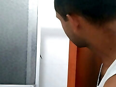 I surprise her in the douche, we end up fucking. Pt1 I surprise her in the douche, we end up fucking. Pt1