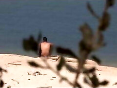A stranger falls for Jotade's meaty penis at the nudist beach