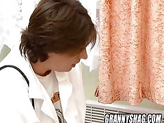 Fur Covered granny shamelessly gets her fat ass fucked