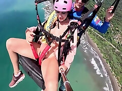Wet And Messy Extraordinary Spraying While Paragliding 2 In Costa Rica 23 Min With Pretty Face
