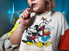 Smoking vape mouth-watering bbw Furiyssh