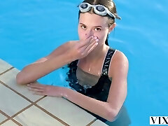 Barely legal nubile rides a huge BWC