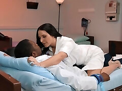 Bi-racial fucking in the hospital with busty nurse Angela White