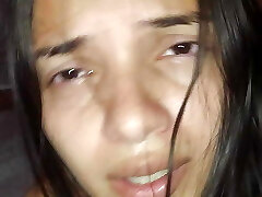 Sister shares bed with huge brother and gets her pussy fucked