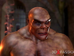 Brutal orcs fucks hard a teenage girl in the dark dungeon space Brutal orcs fucks hard a teenage girl in the dark dungeon space