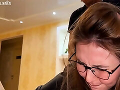 The sonnie took advantage of the situation and filled his stepmother's pussy with large sperm