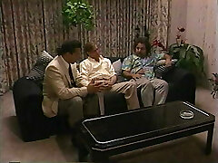 Brunette with mutant melons loves 3 big fat dicks Brunette with mutant melons loves 3 big fat dicks