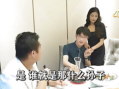 OL Asian slut with big inborn fun bags and big butts cheating with her big cock boss