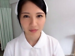 Quickie fucking on the clinic bed with insane nurse Sakamoto Sumire