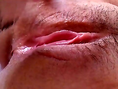 My Candy J - Extreme Close-up Clitoris! Eating Amazing Young Unshaved Squirting Vag. 8 Min
