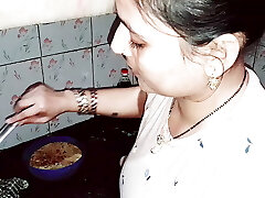 Puja cooking and romance with hardcore sex