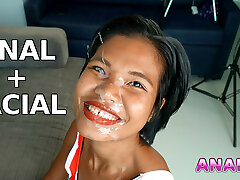 anal y facial para la feliz puta tailandesa cum