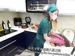 The nurse lady is inserted into her assets from behind by the doctor and cums inwards the ass